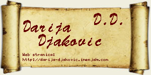 Darija Đaković vizit kartica